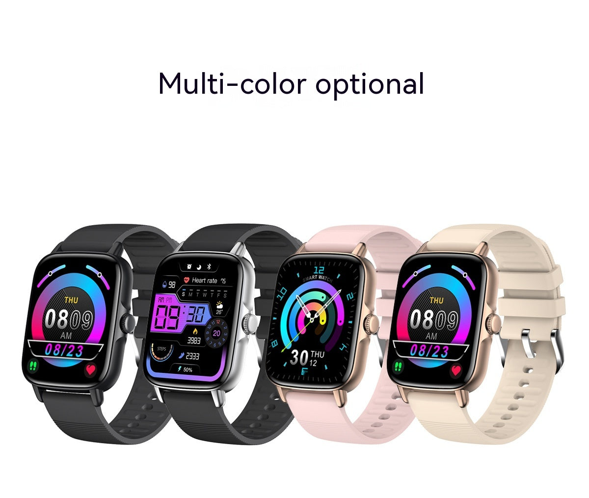 Smart Watch Bluetooth Frecuencia Cardíaca Presión Arterial Oxímetro Paso