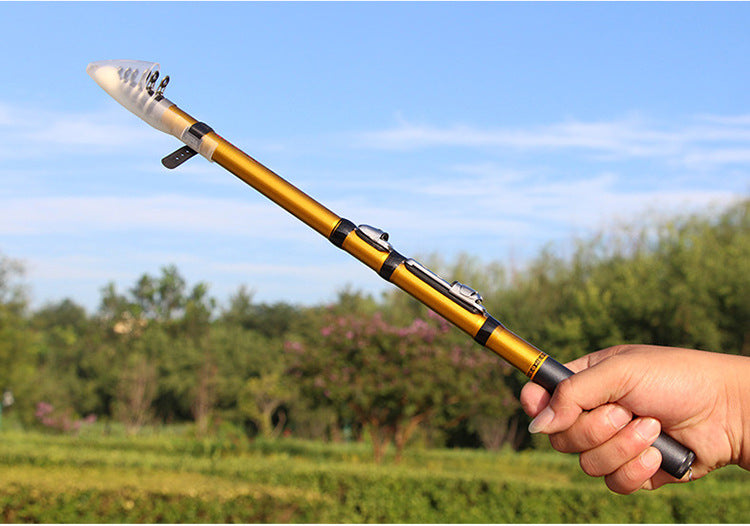 Caña Telescópica de Cola Blanda para pesca en roca pequeña