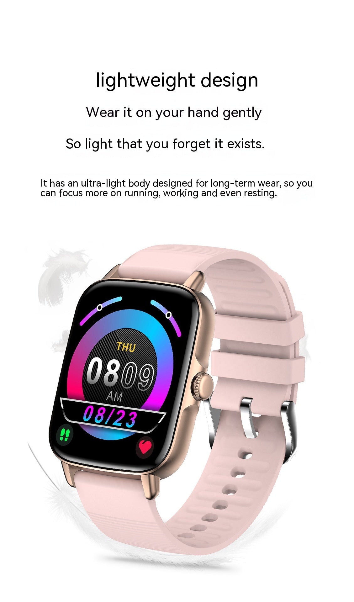 Smart Watch Bluetooth Frecuencia Cardíaca Presión Arterial Oxímetro Paso