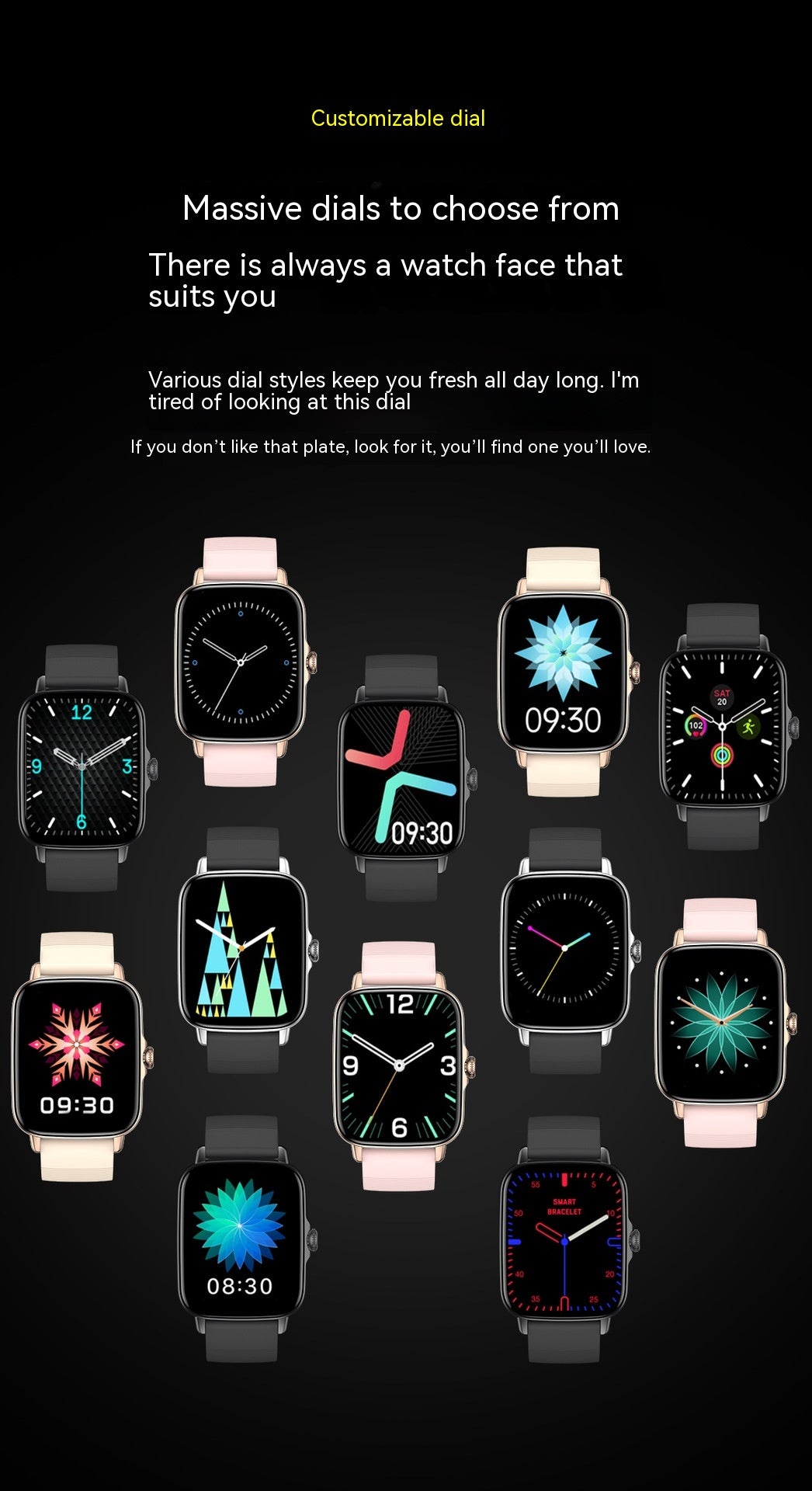 Smart Watch Bluetooth Frecuencia Cardíaca Presión Arterial Oxímetro Paso