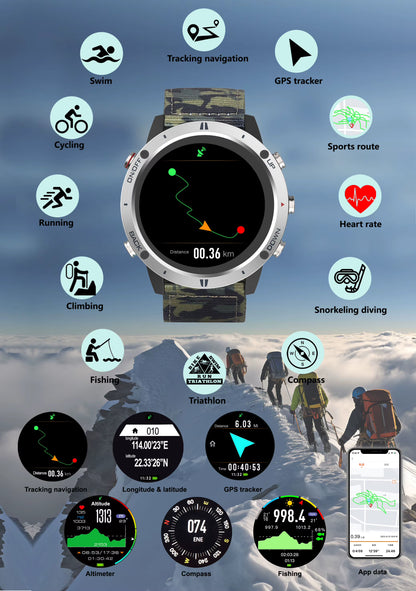 Smart Watch con Posicionamiento GPS y Pulsera Deportiva Bluetooth