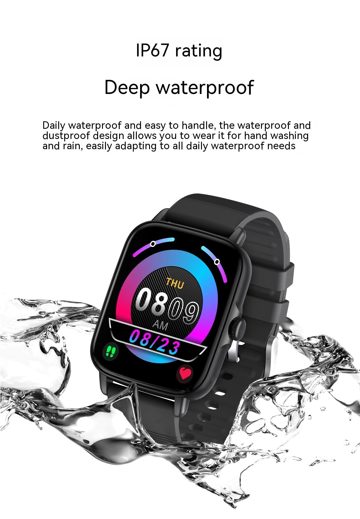 Smart Watch Bluetooth Frecuencia Cardíaca Presión Arterial Oxímetro Paso