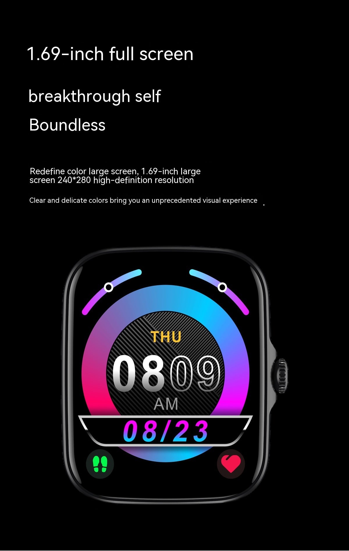 Smart Watch Bluetooth Frecuencia Cardíaca Presión Arterial Oxímetro Paso