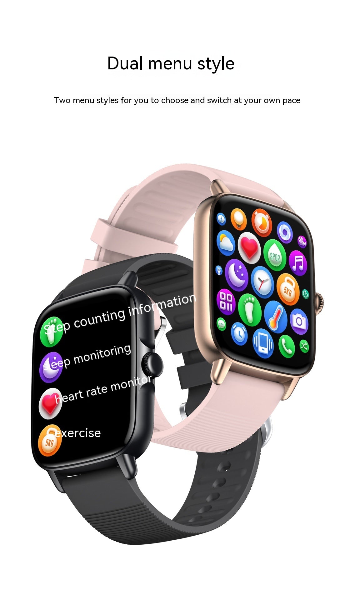 Smart Watch Bluetooth Frecuencia Cardíaca Presión Arterial Oxímetro Paso